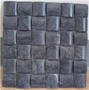 Spray Black Granite Mosaic Tiles