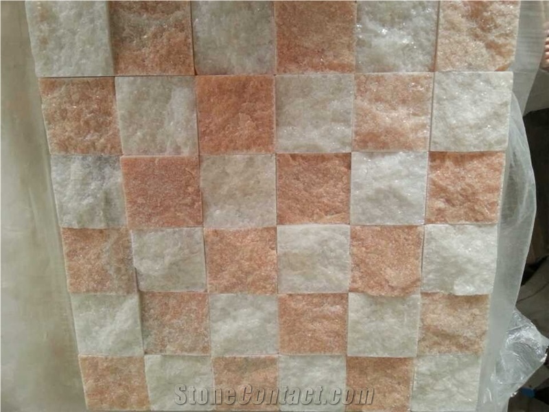 Sunset Red Marble Mosaic Tiles