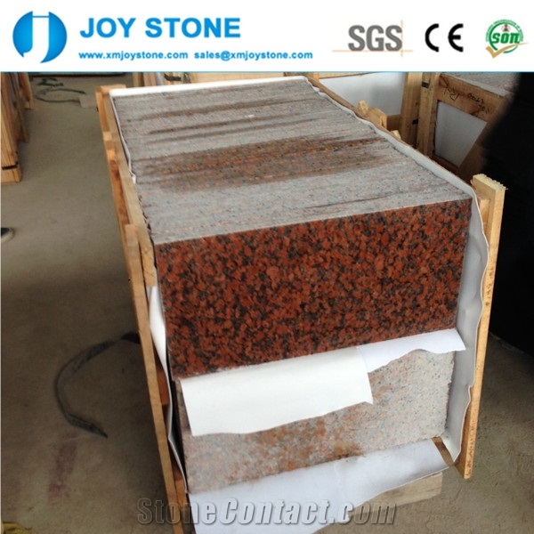 Cheap Price Polished Maple Red Granite Floor Tiles