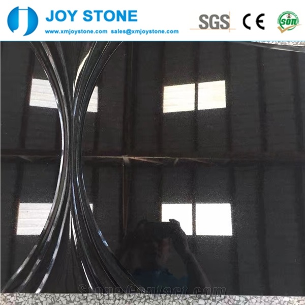 Western Style Shanxi Black Granite Single Headstone