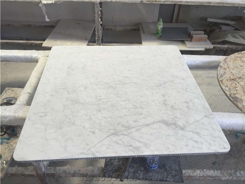 Carrara White Marble Honeycomb-Backed Stone Panels
