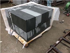 China Zijing Black Granite Tiles for Floor Paving