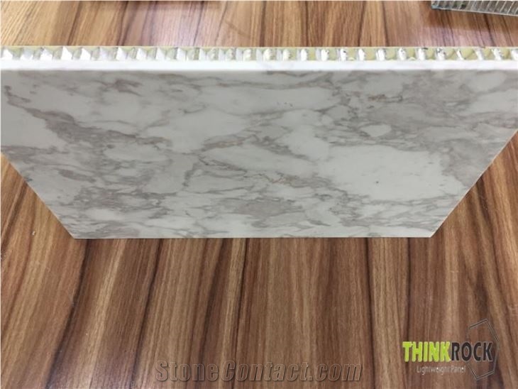 Volakas White Marble with Honeycomb-Backed Panels