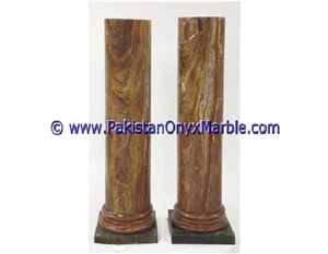 Cheap Price Multi Red Onyx Columns Pillars