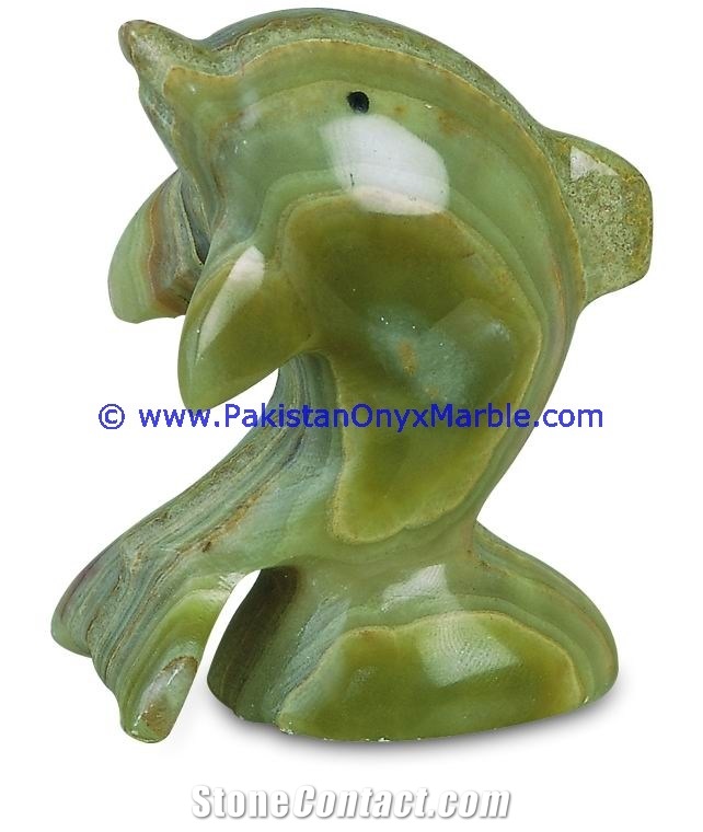 Green Onyx Dolphins Fish
