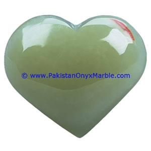 Green Onyx Handcarved Heart