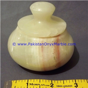 Green Onyx Jars Trinket Container