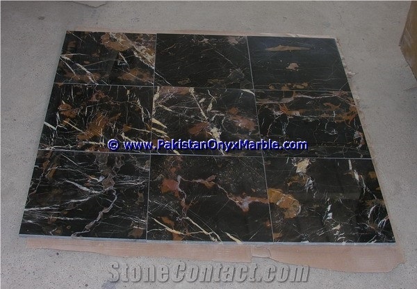 High Quality Marble Tiles Black and Gold