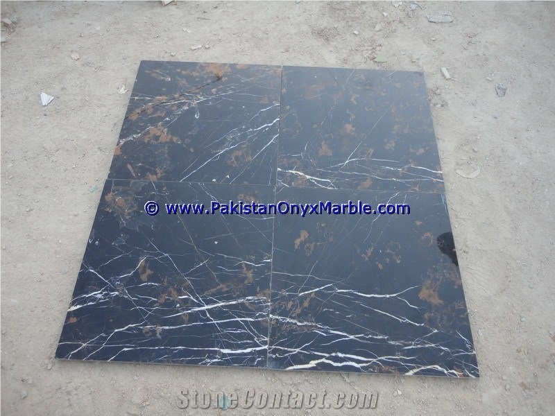 High Quality Marble Tiles Black and Gold
