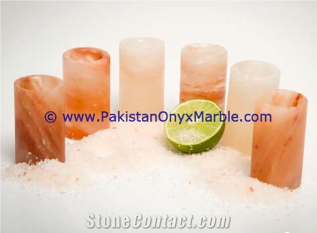 Himalayan Salt Shot Glasses Cups Handcrafted