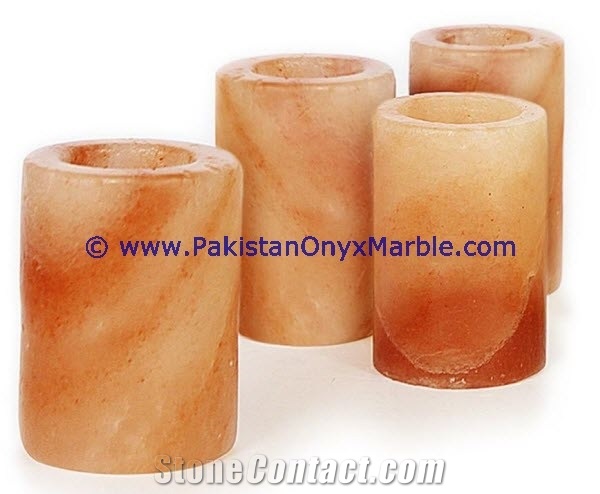 Himalayan Salt Shot Glasses Cups Handcrafted