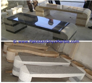 Marble Benches Table Natural Stone Beige