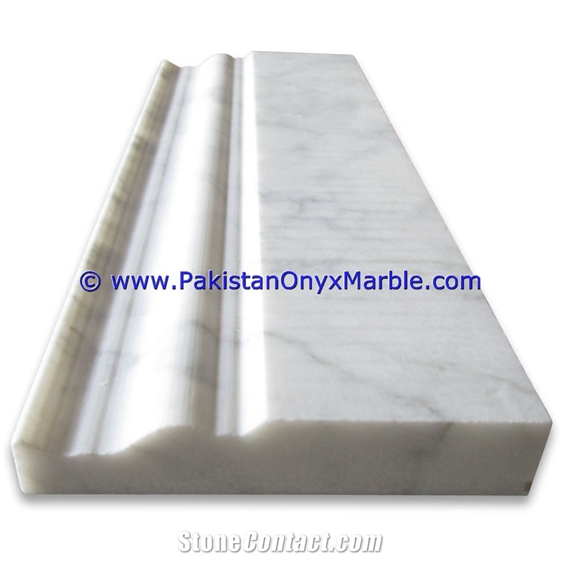Marble Molding Baseboard Ziarat Carrara White