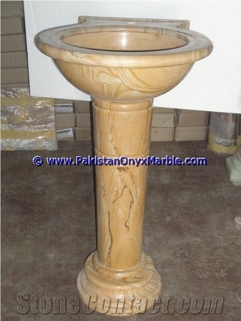Marble Pedestals Sinks Basins Teakwood Burmateak