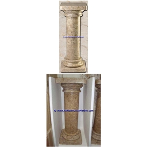 Marble Pedestals Stand Display Fossil Corel