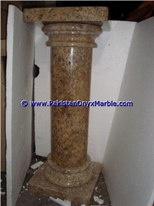 Marble Pedestals Stand Display Fossil Corel