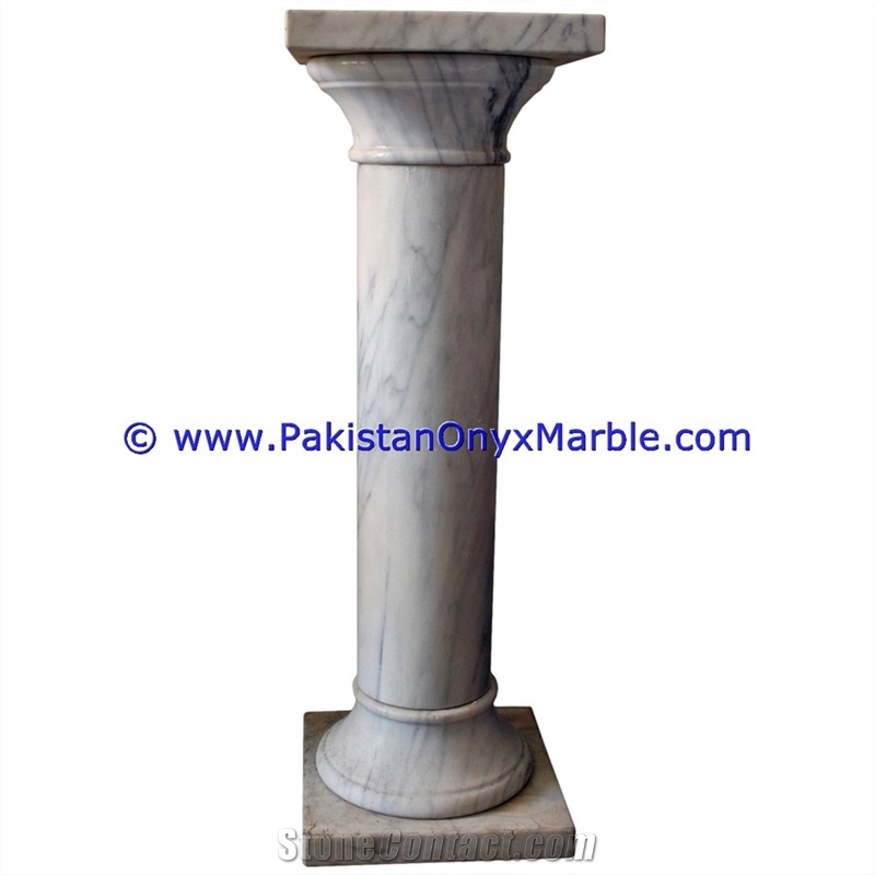 Marble Pedestals Stand Display Ziarat Gray