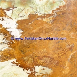 Multi Brown Onyx Slabs Tiles, Pakistan Brown