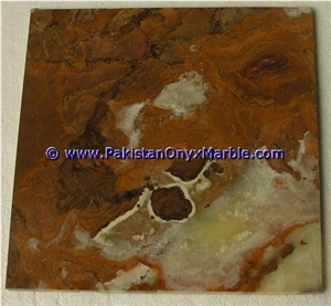 Multi Brown Onyx Slabs Tiles, Pakistan Brown