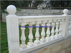 Natural Color Marble Balustrade Ziarat White