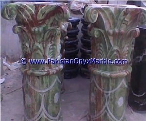 Natural Green Onyx Column Pillar