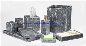 Natural Marble Bathroom Accessories Gray