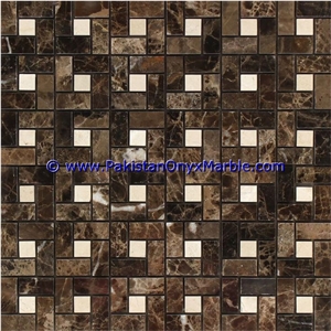 Natural Marble Mosaic Tiles Pietra Brown