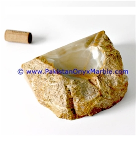 Natural Rough Rock Onyx Handcarved Cigar Ashtrays
