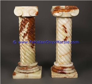 Onyx Pedestals & Columns Pillars