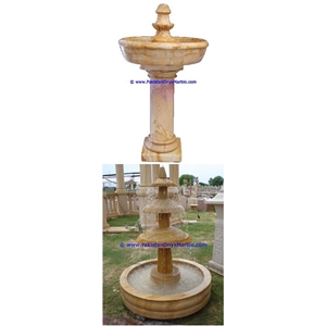 Teakwood Burmateak Marble Water Fountain