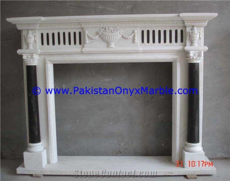 Top Sealing Marble Fireplaces Multi Stone
