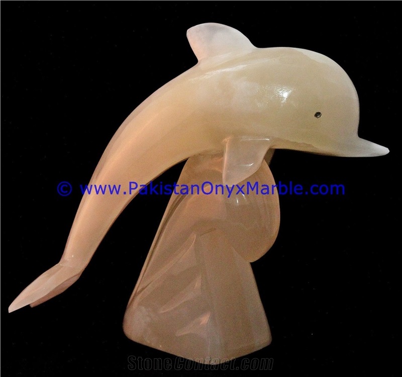 White Onyx Dolphins Fish