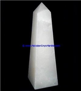 White Onyx Obelisks