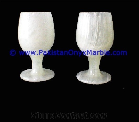 White Onyx Wine Glasses