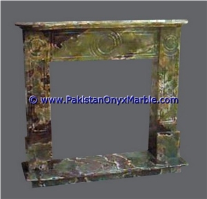 Wide Variety Of Multi Green Onyx Fireplace