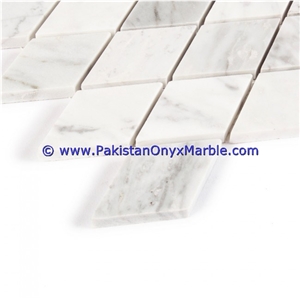 Ziarat White Marble Mosaic Tiles Ziarat Carrara White Diamond