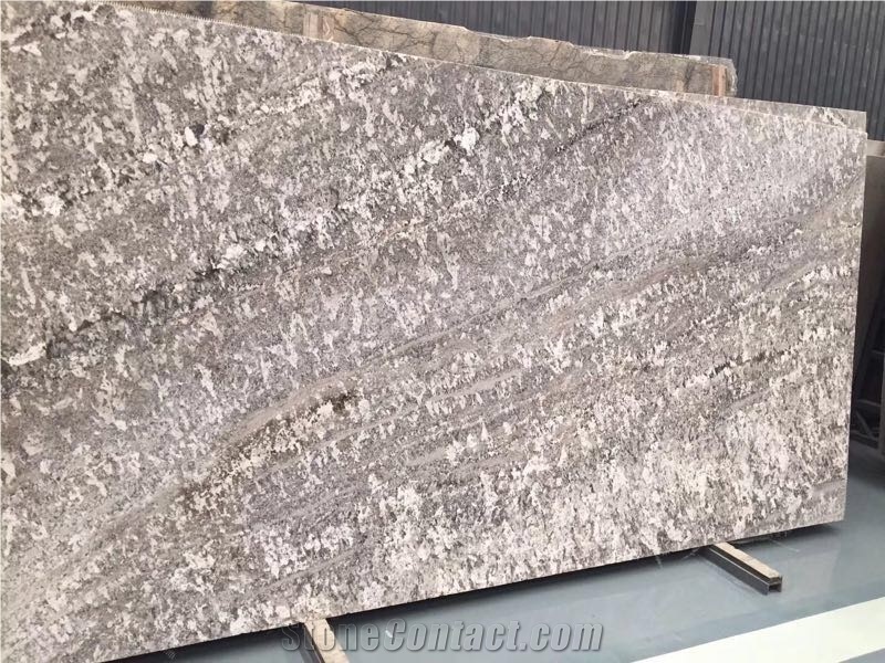 Silver Colourful Marble Slabs