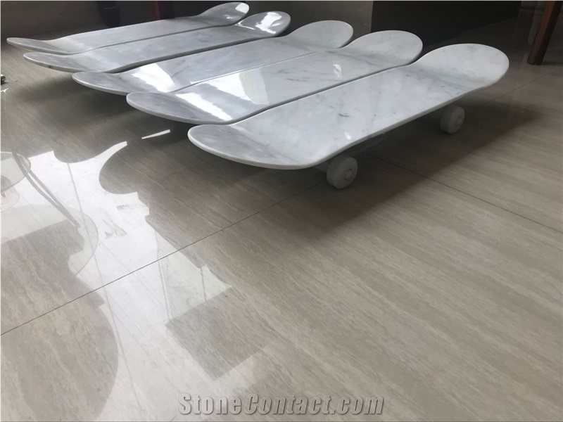 Marble Skateboards, White Marble Stone Handicrafts,Stone Gifts
