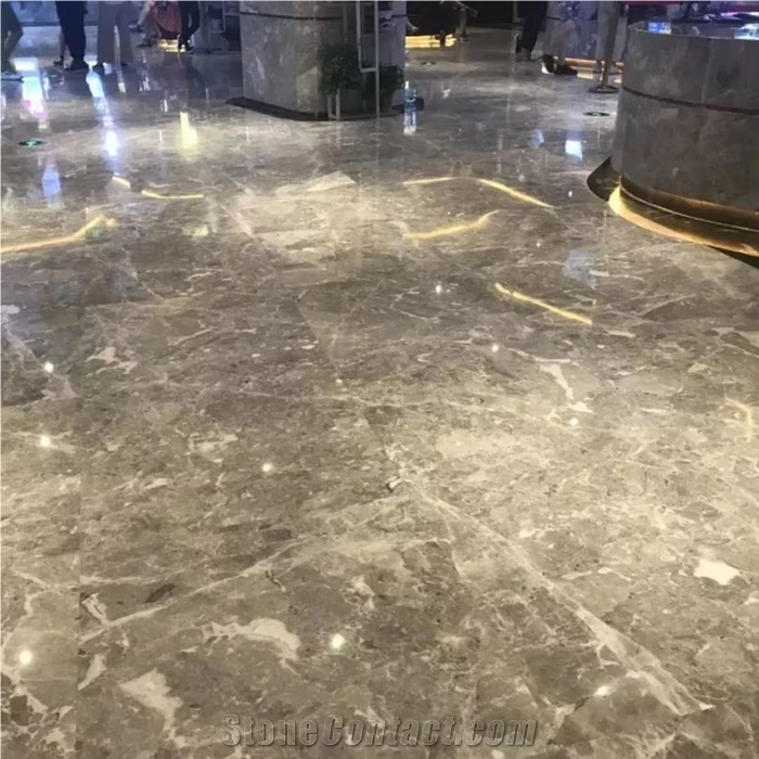 Athena Grey Marble Slab Flooring Tiles for Design