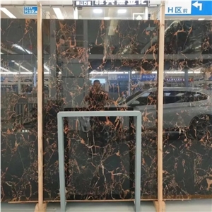 Black Nero Portoro Marble for Indoor Floor