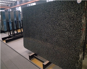 China Black Oracle Marble Stone Slabs