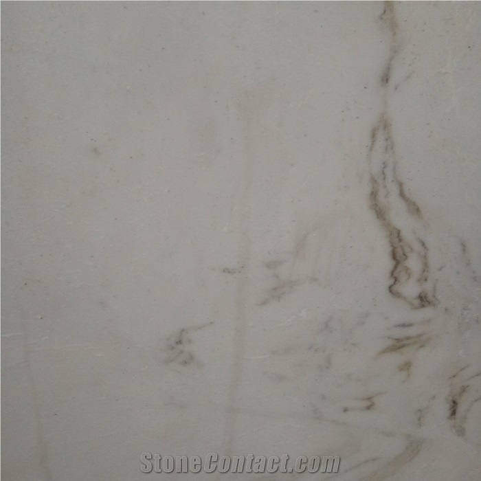 China Calacatta Amber White Marble Stone Slabs