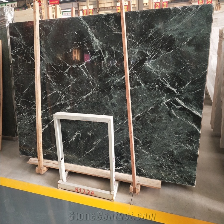China Flower Green Marble Stone Slabs