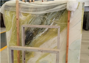 China Green Onyx Marble Stone Slabs and Tiles