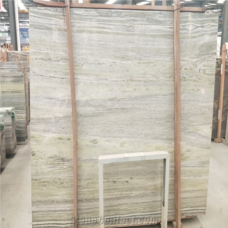 China Jade Wood White Marble Stone Slabs