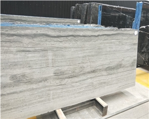 China Supplier Blue Wood Grain Marble Slabs