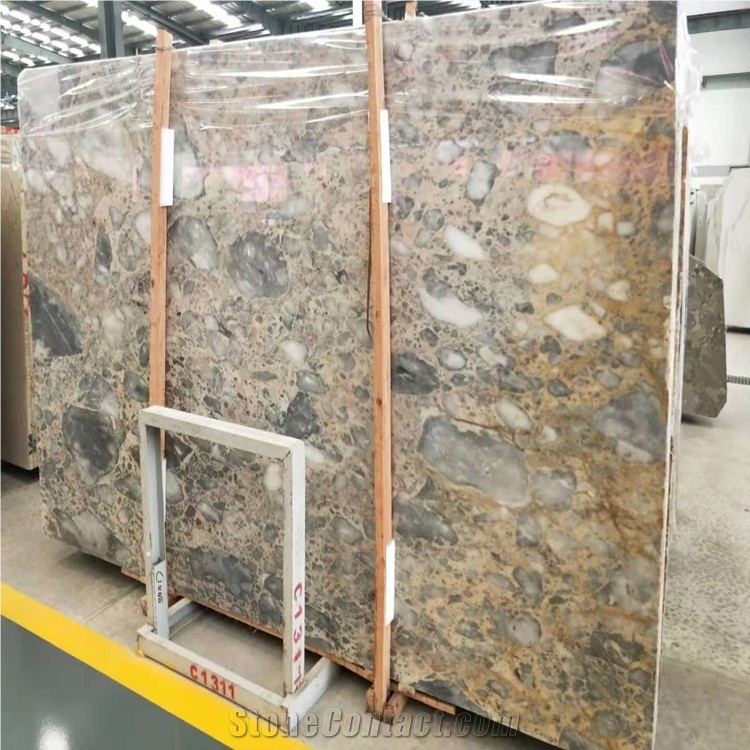 China Supplier Ice Blue Marble Stone Slab and Tile