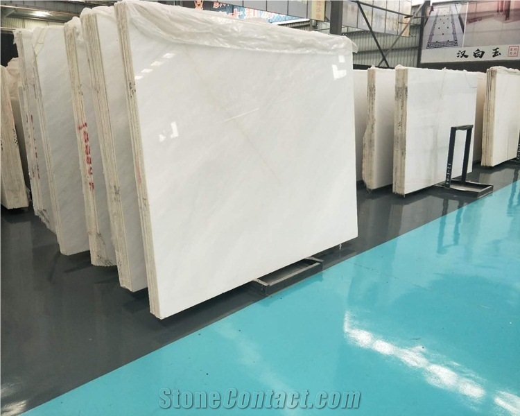 Chinese Han White Alabaster Marble Stone Slabs