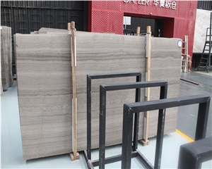 Coffee Brown Wooden Marble Slabs for Tables