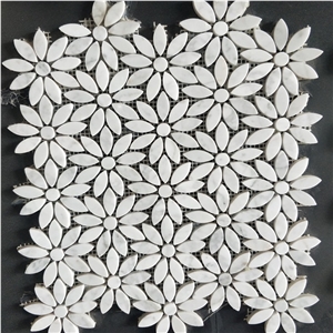 Flower Wall Marble Mosaic Tile